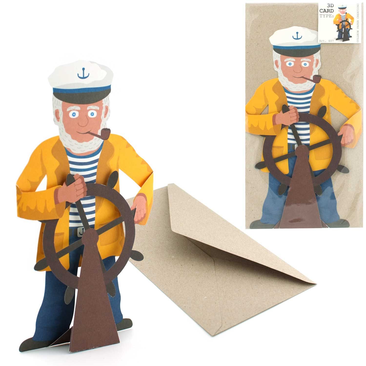 Carte type 3D "Capitaine"