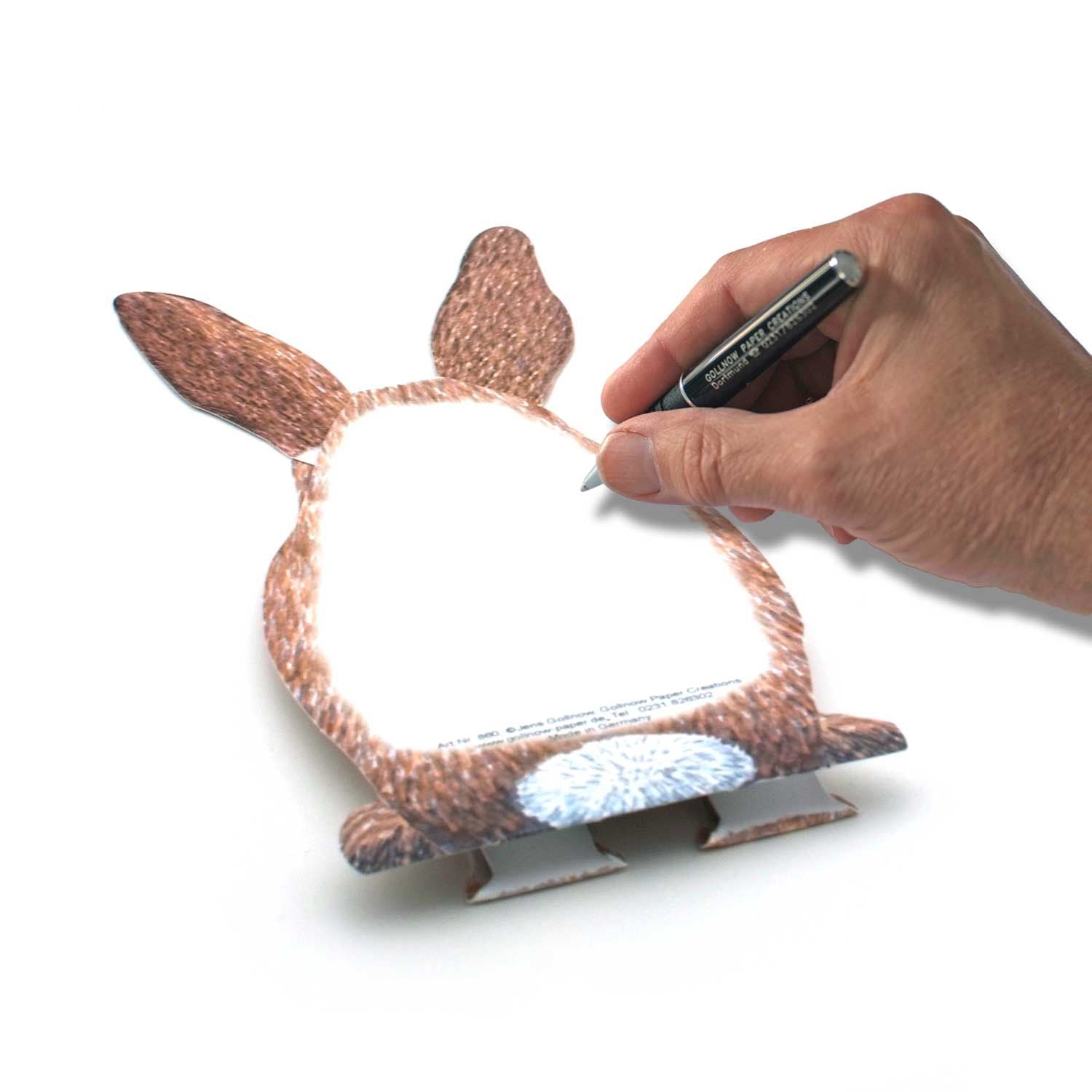 3D animal card "carrier pigeon"