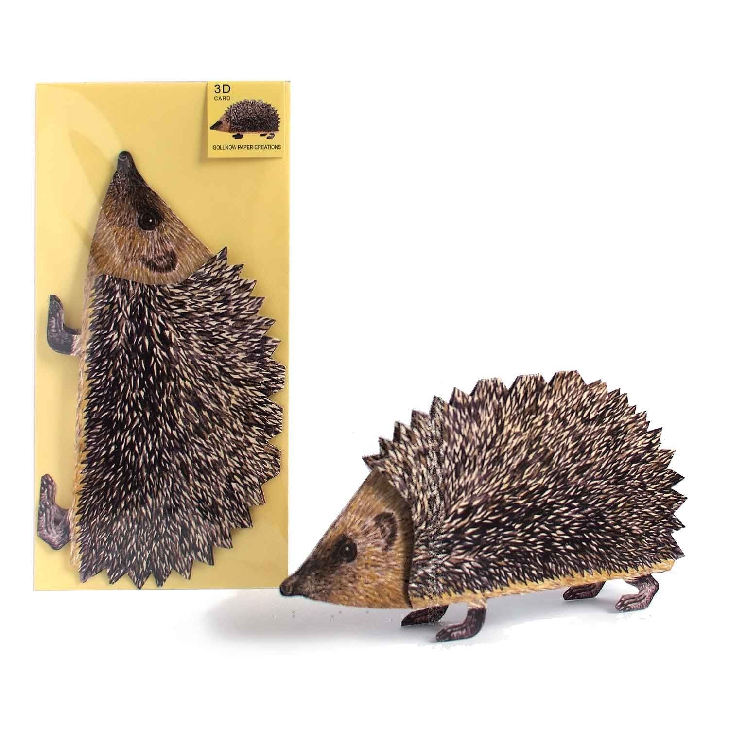 3D Tierfaltkarte "Igel"