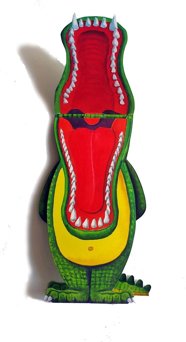 Carte pliante animal 3D "Crocodile