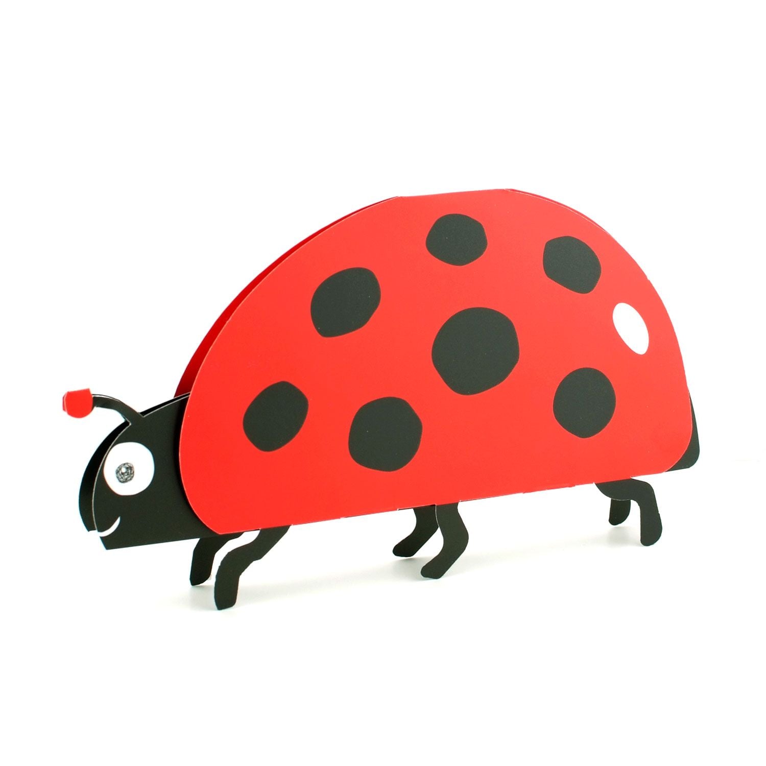 Carte pliante animal 3D "Coccinelle"